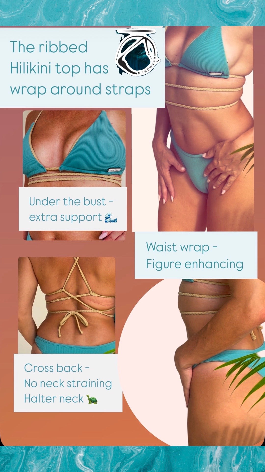 Hilikini top -Nalu ribbed